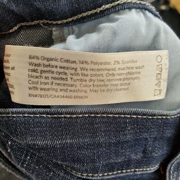 Eileen Fisher System Washable Stretch Slim Ankle Blue Jeans Womens Size 4 - Picture 9 of 9